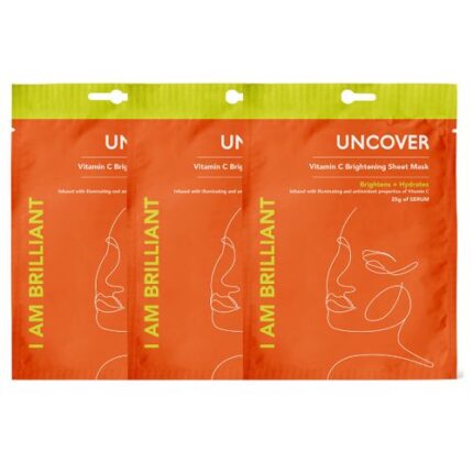 Uncover Multipack Vitamin C Sheet mask -3 pcs 25g