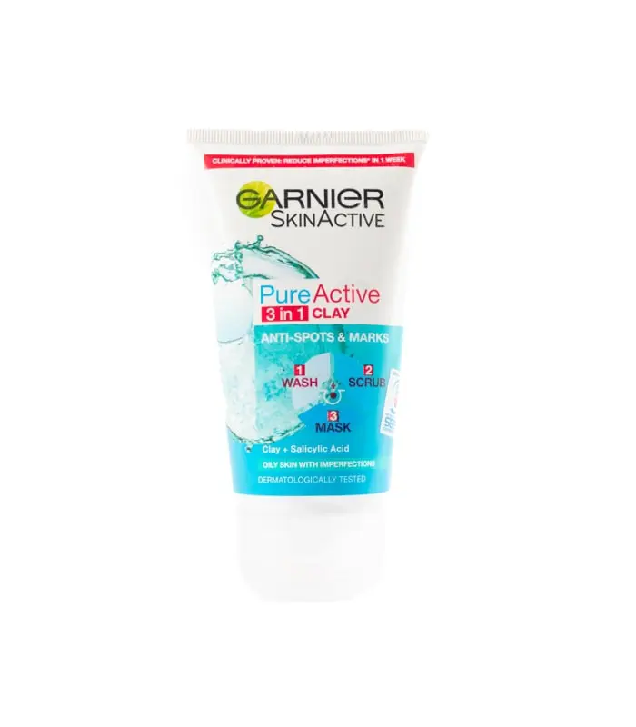 GARNIER PURE ACTIVE CLEANSER 3 IN 1 WASH