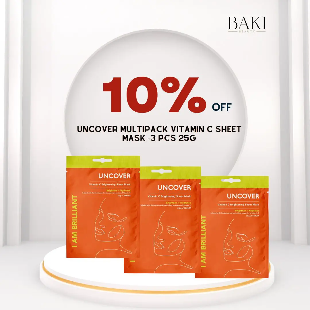 Uncover (24) Uncover Multipack Vitamin C Sheet mask -3 pcs 25g - Image 1