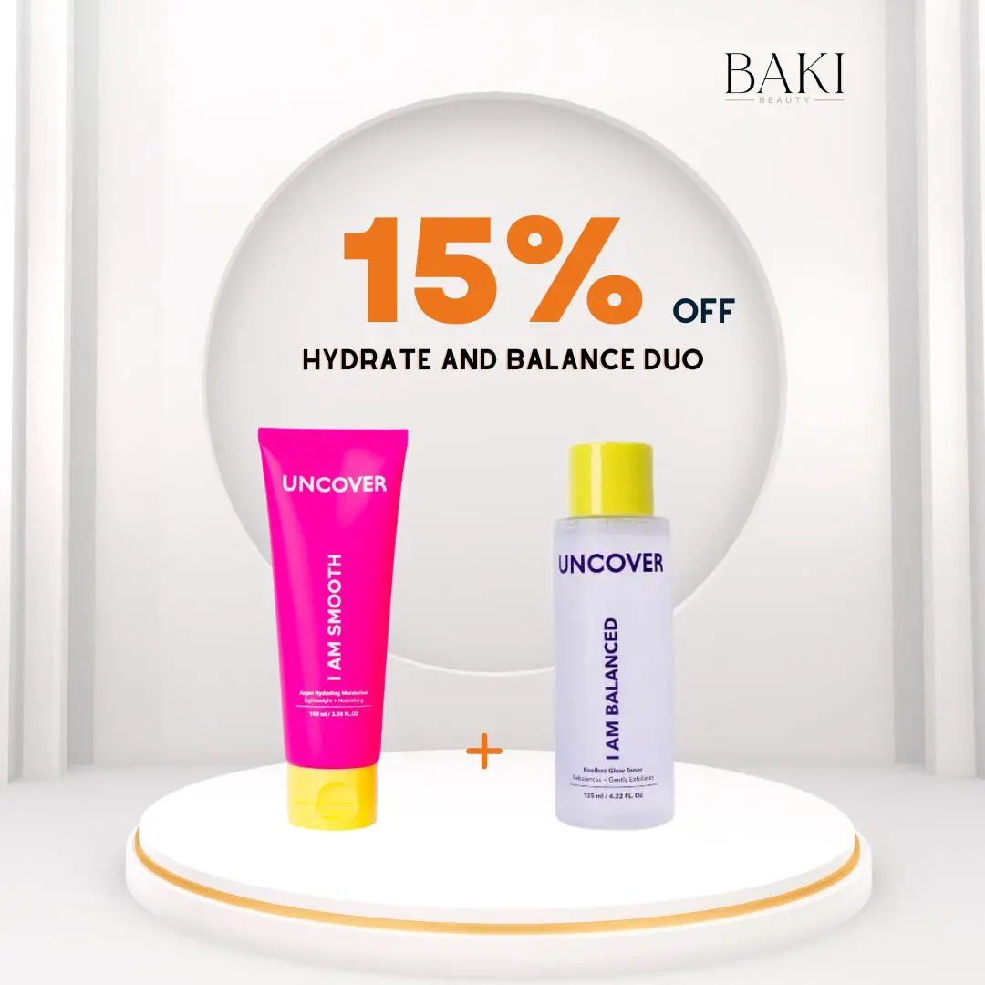 Uncover (23) Uncover Hydrate and Balance Duo - Argan Hydrating Moisturiser 100ml & Rooibos Glow Toner 125ML Moisturiser + Toner- Bundle - Image 1