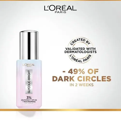L’OREAL PARIS GLYCOLIC BRIGHT EYE SERUM