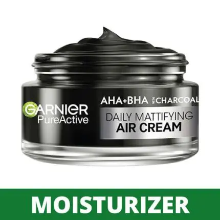 GARNIER PURE ACTIVE AHA+BHA CHARCOAL MATTIFYING AIR CREAM