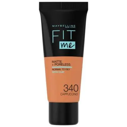 MAYBELLINE FIT ME MATTE AND PORELESS FOUNDATION 340 CAPPUCCINO