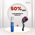 Hair Regrowth Foam Kit ( Minoxidil Foam 60g + Dermaroller)- Bundle