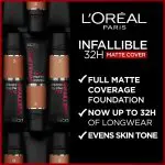 L'Oréal Paris Infallible 32H Matte Cover Foundation - 330 Neutral Undertone - Image 6
