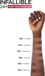 L'Oréal Paris Infallible 24H More Than Concealer 334 Walnut - Image 6