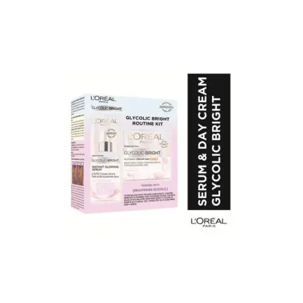 L'Oréal Paris Glycolic Bright - Serum + Day Cream Routine Kit