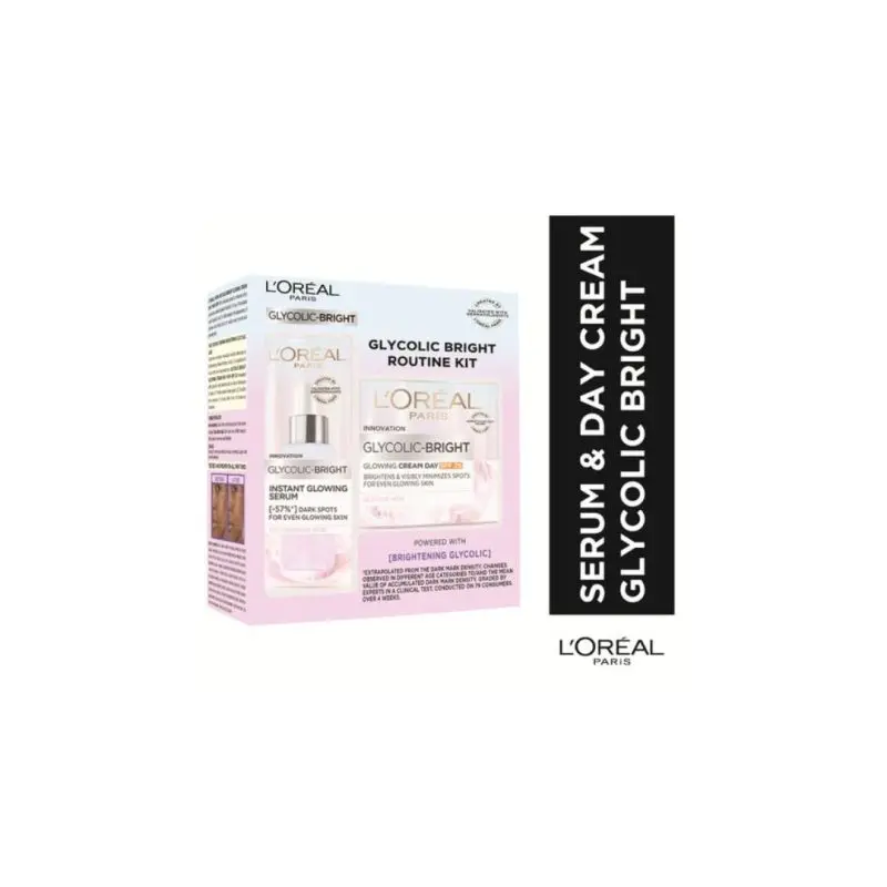 L'Oréal Paris Glycolic Bright - Serum + Day Cream Routine Kit