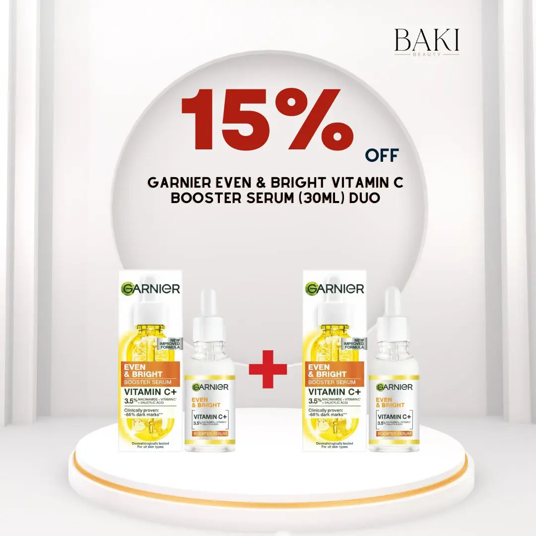 eb 30 (5) Garnier Even & Bright Vitamin C Booster Serum (30ml) Duo - Bundle - Image 1