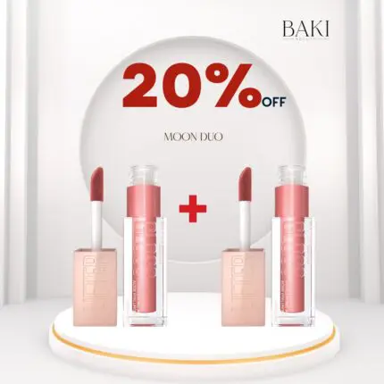 MAYBELLINE LIFTER GLOSS NU 009 Moon 5.4ml Duo Pack- Bundle