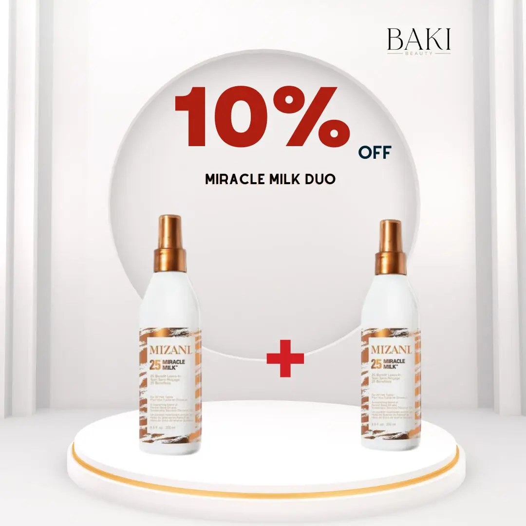 50% Off Everything (14) Mizani Miracle Milk Leave-in Conditioner Duo- Bundle - Image 1