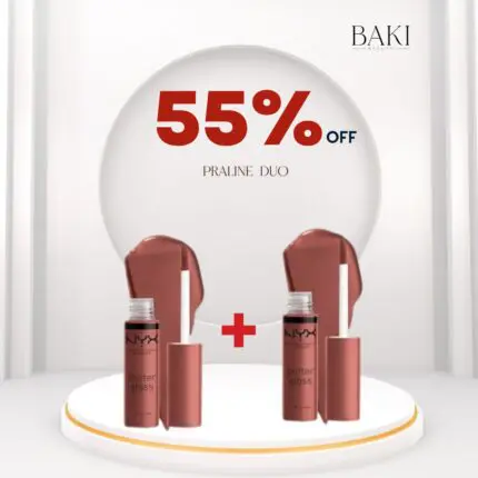 NYX Butter Gloss Praline 8ml Duo- Bundle