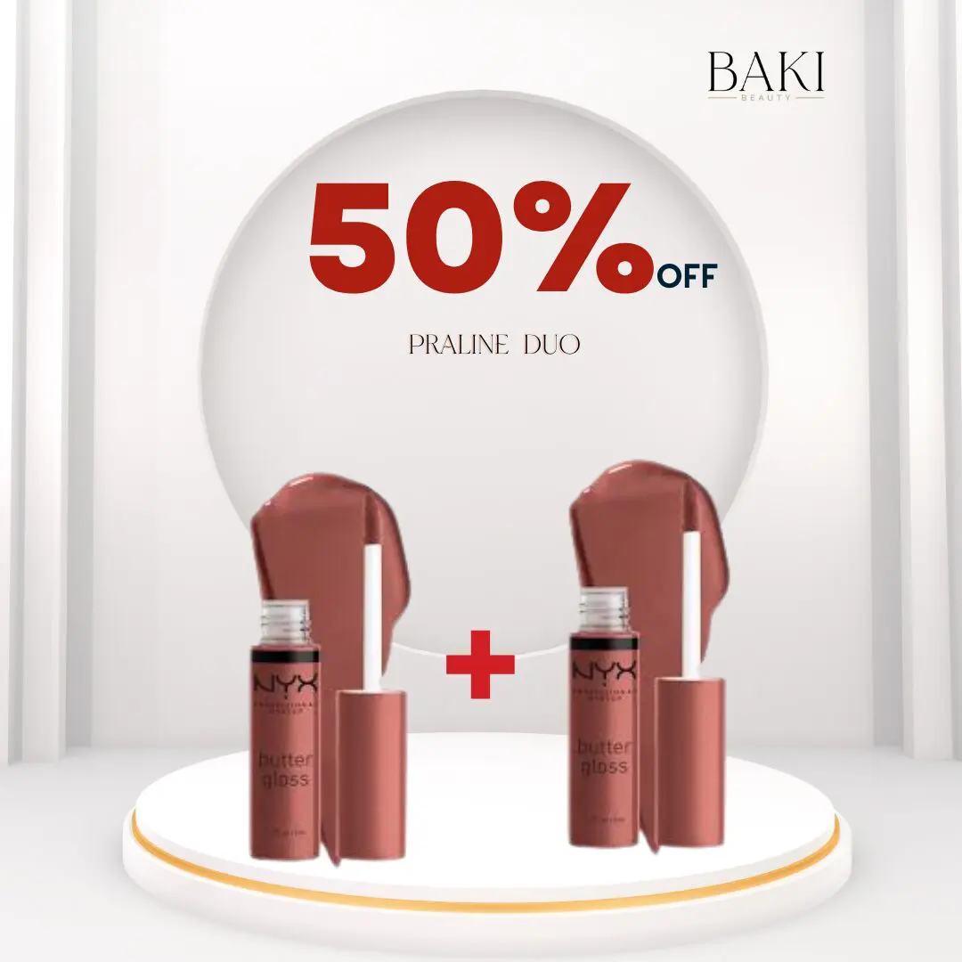 Praline Duo 35% off NYX Butter Gloss Praline 8ml Duo- Bundle - Image 1