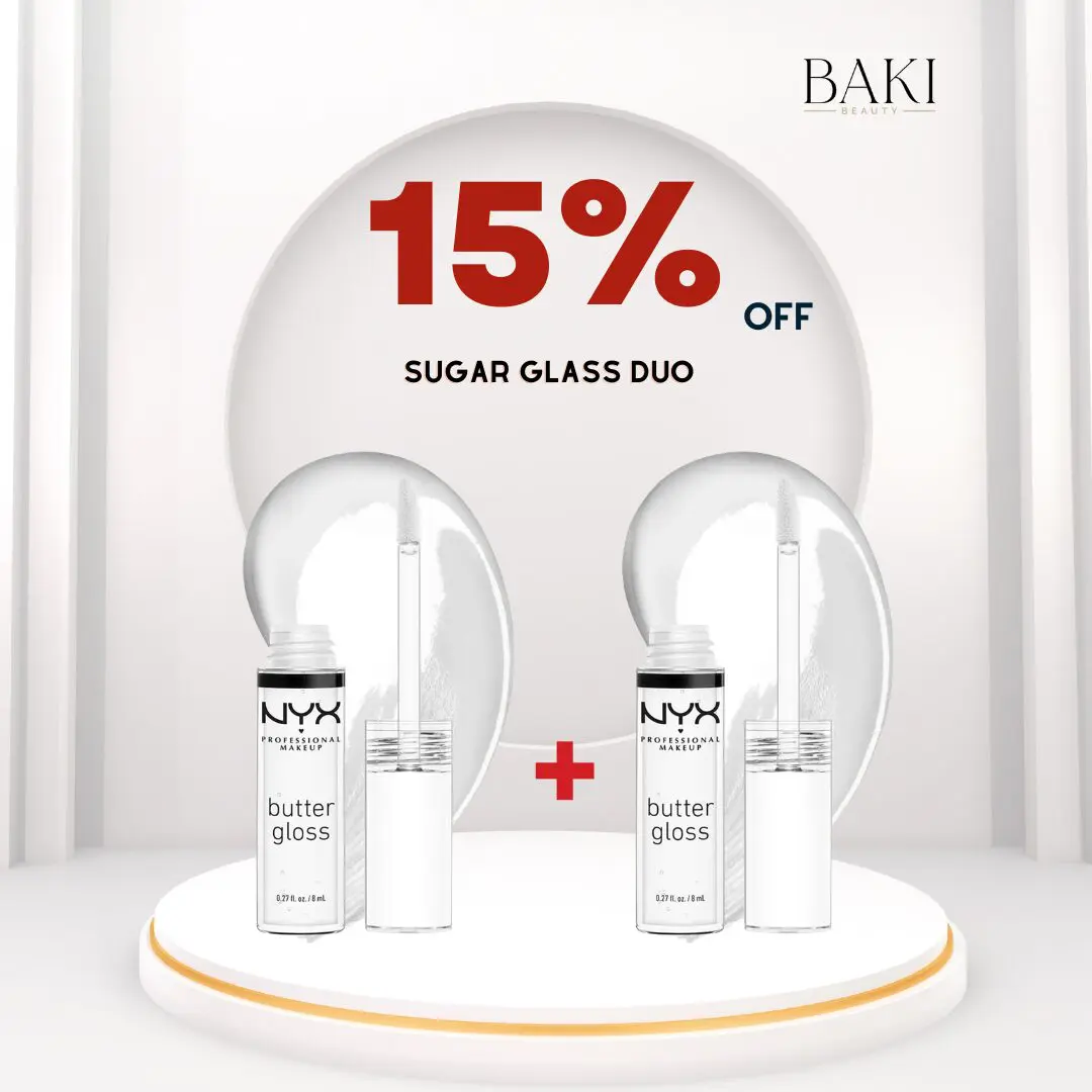 Sugar Glass 50% off NYX Butter Gloss Sugar Glass Duo- Bundle - Image 1