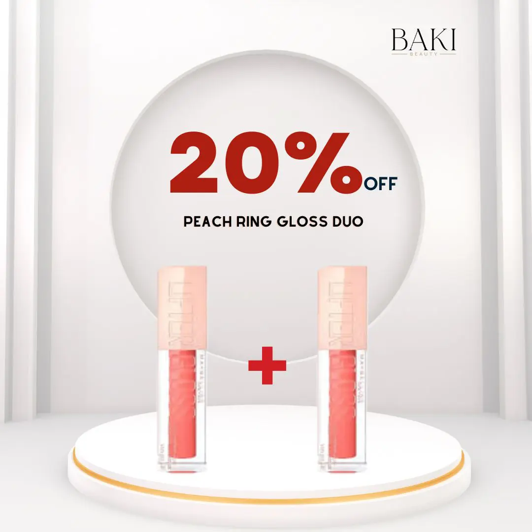 p ring duo 40 Maybelline Lifter Gloss 022 Peach Ring Duo- Bundle
