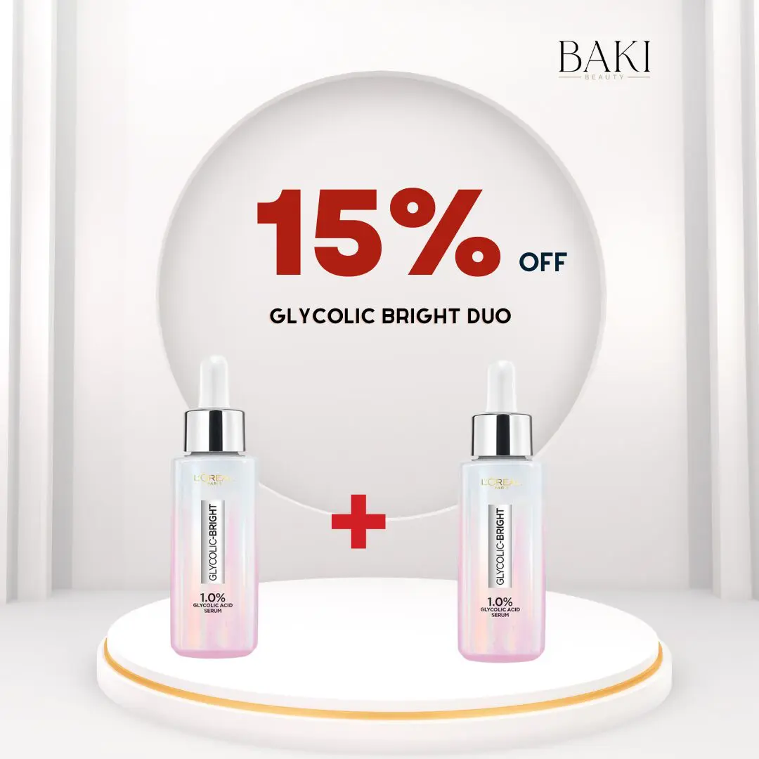 Loreal Paris (3) L’oreal Paris Glycolic Bright Instant Glowing Serum - (30ML) Duo- Bundle