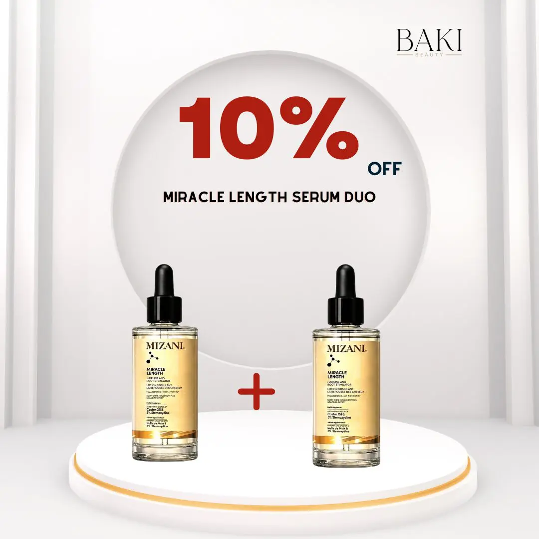 ml duo Mizani Miracle Length - Hairline & Root Stimulator Serum - 90ml Duo- Bundle - Image 1