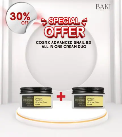 Cosrx Advanced Snail 92 All in one Cream- 100ml DUO- Bundle