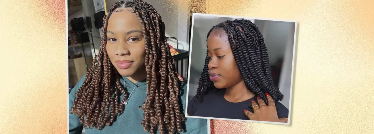 Black women with Passion Twists