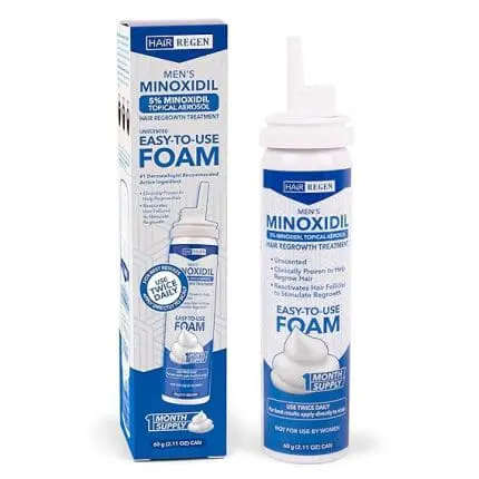 Hair Regen Minoxidil Foam for Men 5% Percent