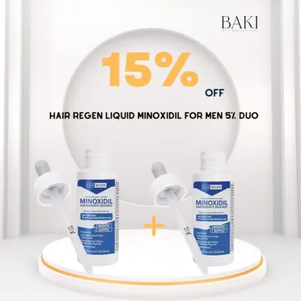 Hair Regen Liquid Minoxidil for Men 5% Duo- Bundle