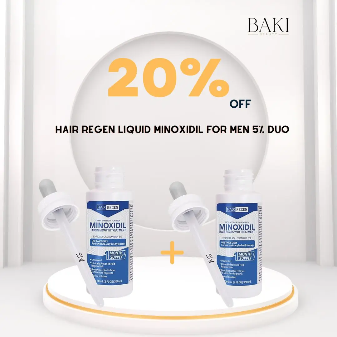 md 30 (2) Hair Regen Liquid Minoxidil for Men 5% Duo- Bundle - Image 1