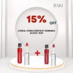 L'Oreal Paris Romance Gloss Duo- Rouge in Love + Cherry Cherie- Bundle