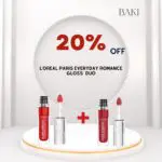L'Oreal Paris Romance Gloss Duo- Rouge in Love + Cherry Cherie- Bundle