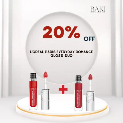 L'Oreal Paris Romance Gloss Duo- Rouge in Love + Cherry Cherie- Bundle