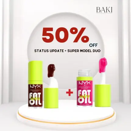 NYX Fat Oil Lip Drip Duo - Status Update + Super Model- Bundle