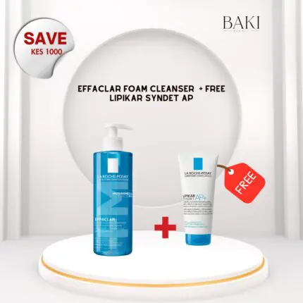 La Roche Posay EFFACLAR FOAM CLEANSER + M 400ml + Free La Roche Posay Lipikar Syndet AP+ 100ml