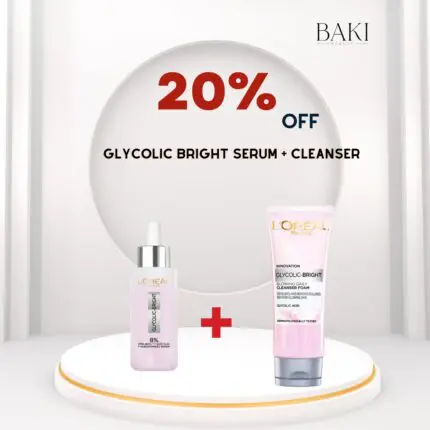 L'Oreal Paris Glycolic Serum + Cleanser Bundle