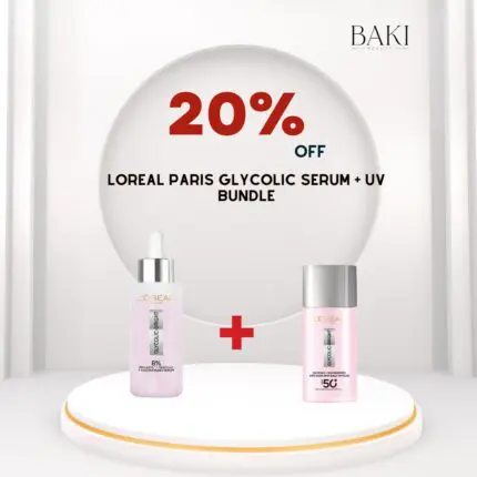 L'Oreal Paris Glycolic Serum + UV Bundle