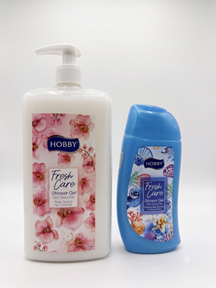 Hobby Body Wash Pure Orchid 1000ml Jumbo + Calming Sea Minerals body wash 300ml