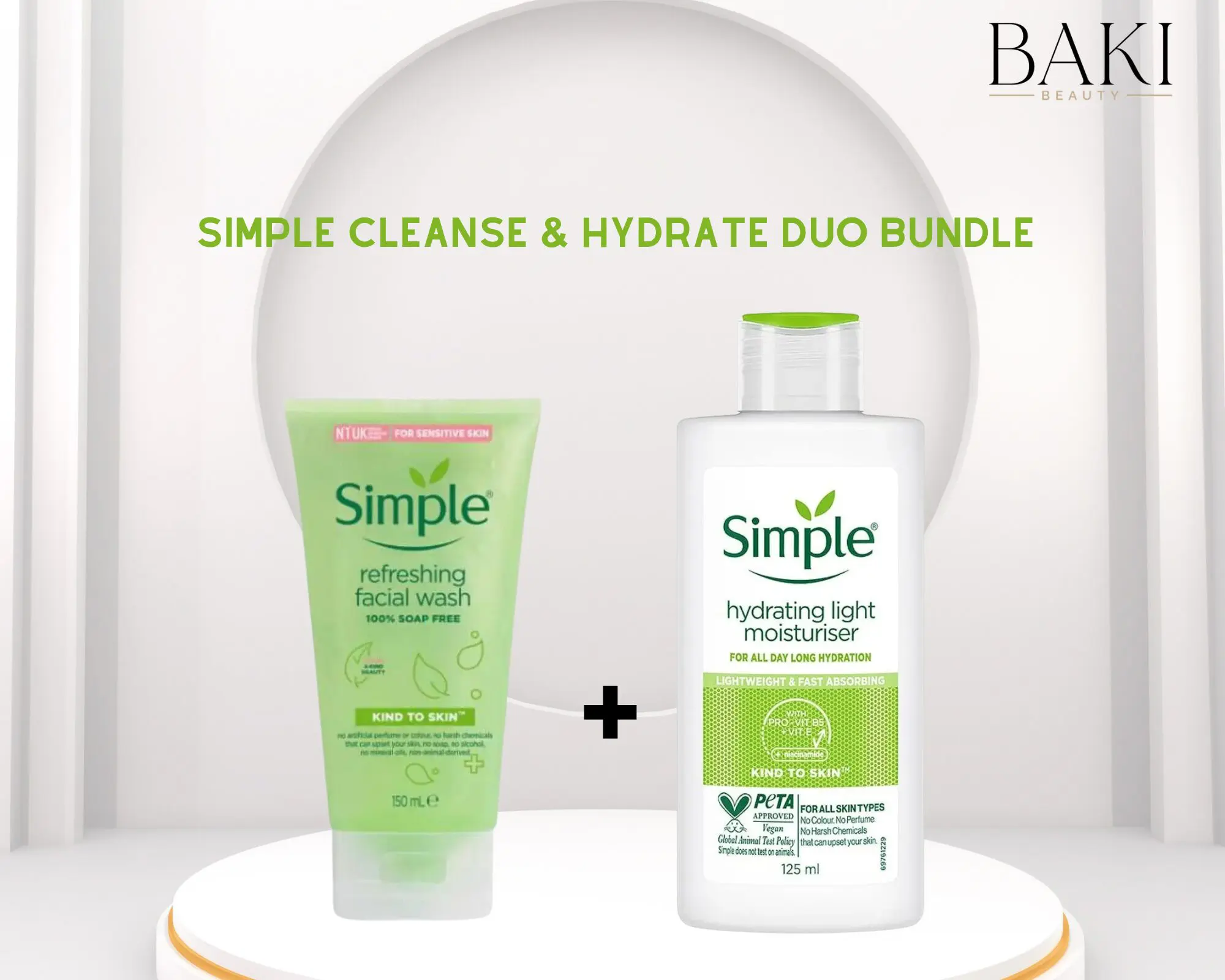 THE SIMPLE HYDRATION BUNDLE Simple Cleanse & Hydrate Duo Bundle - Image 1