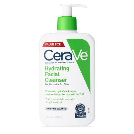 CeraVe Hydrating Facial Cleanser For Normal to Dry Skin (473ML)