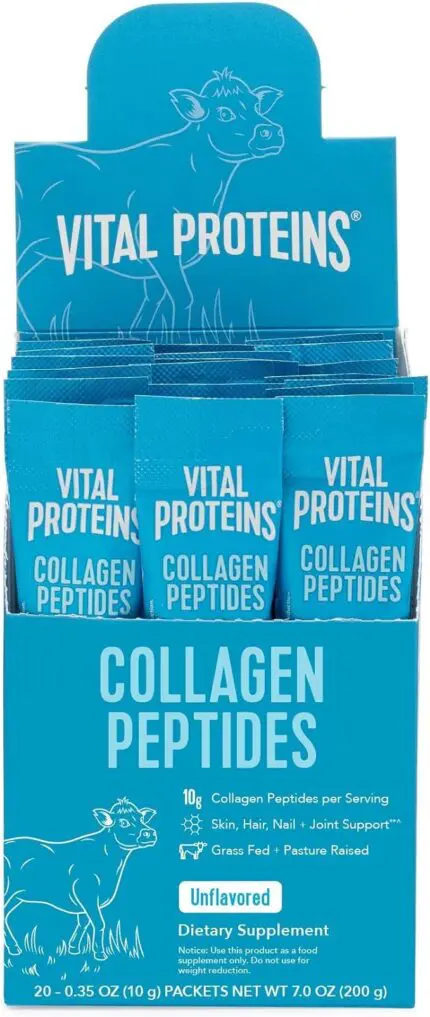 Vital Proteins Collagen Peptides Powder Supplement Travel Packs- Zero Sugar- 10g