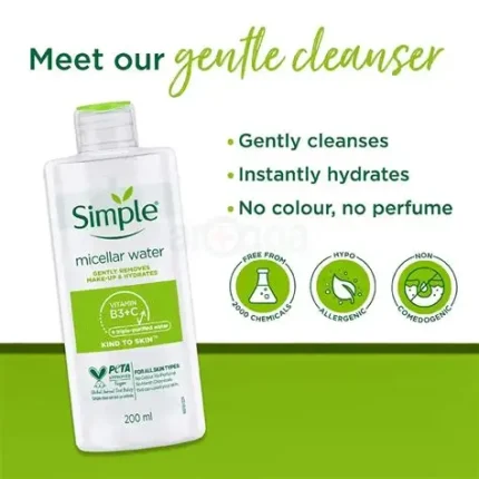 Simple Kind to Skin Micellar Cleansing Water (200ml)